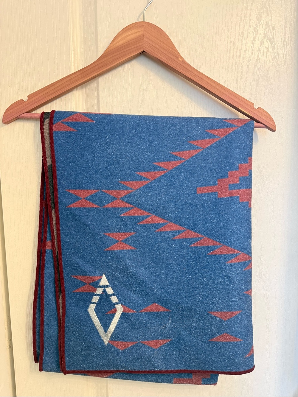 Nomadix Blue and Maroon Recycled Polyester Towel
